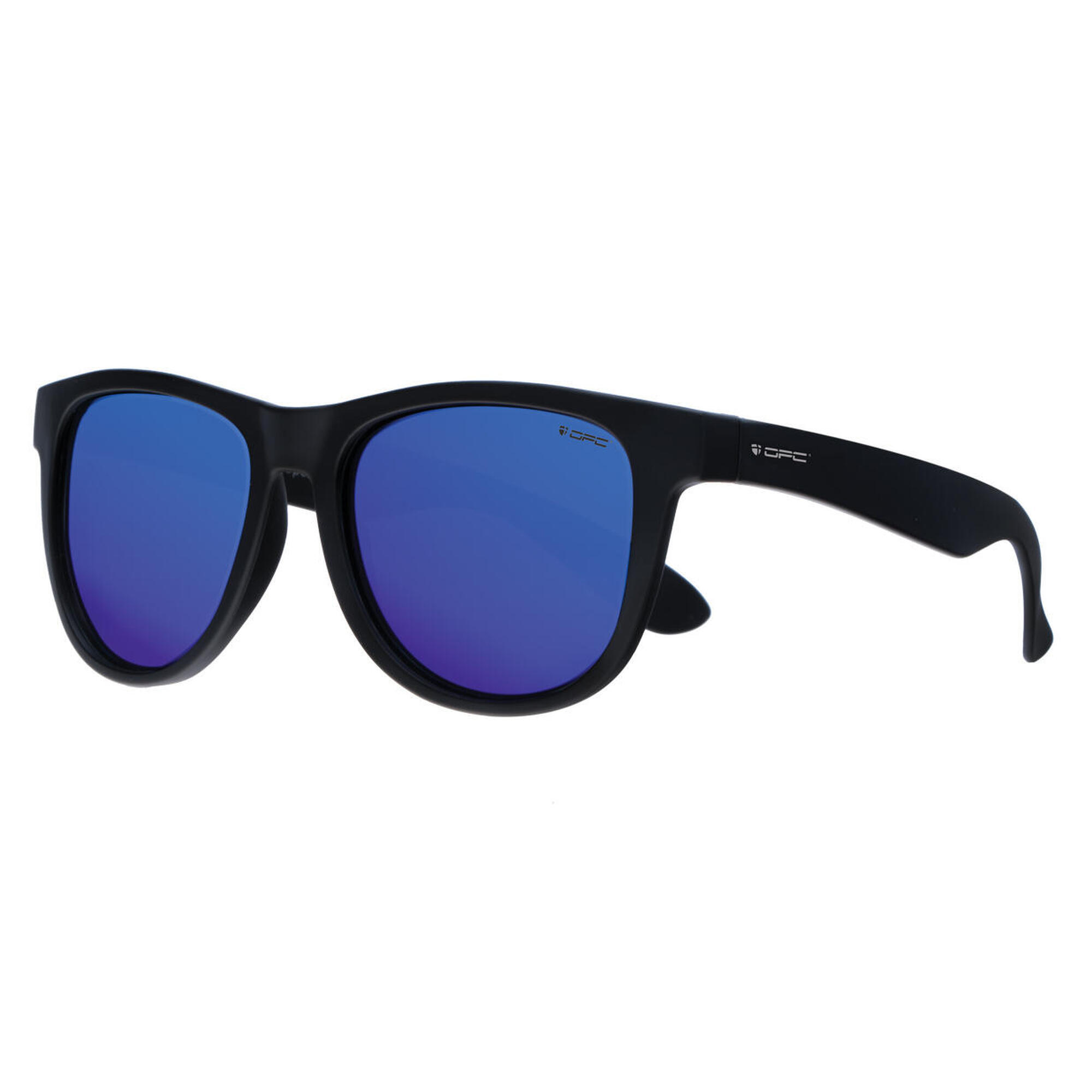 Okulary przeciwsłoneczne unisex OPC LIFESTYLE IBIZA Matt Black Blue Revo + etui