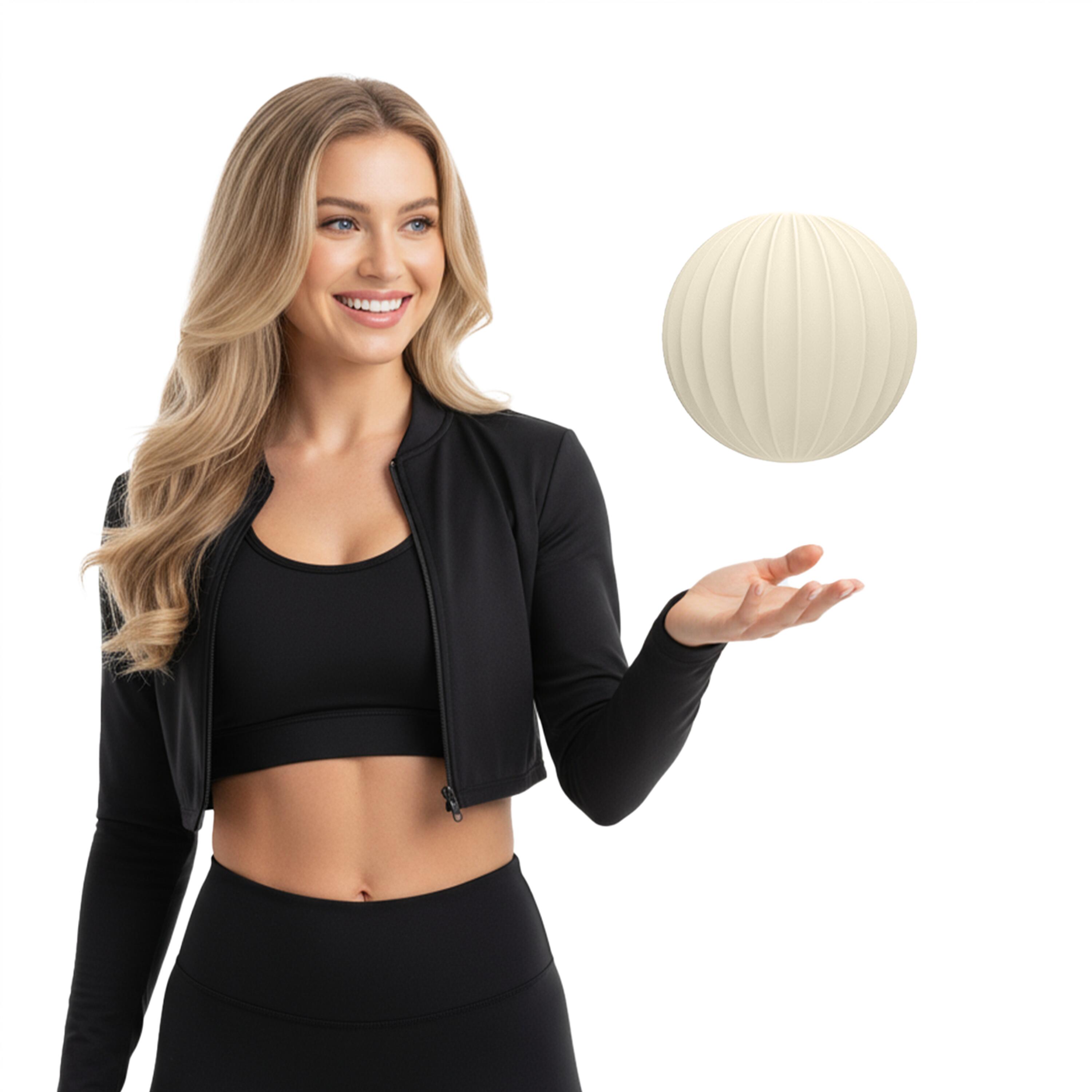 Piłka Obciążeniowa Silikonowa Do Ćwiczeń Fitness Rehabilitacji 1.5 Kg