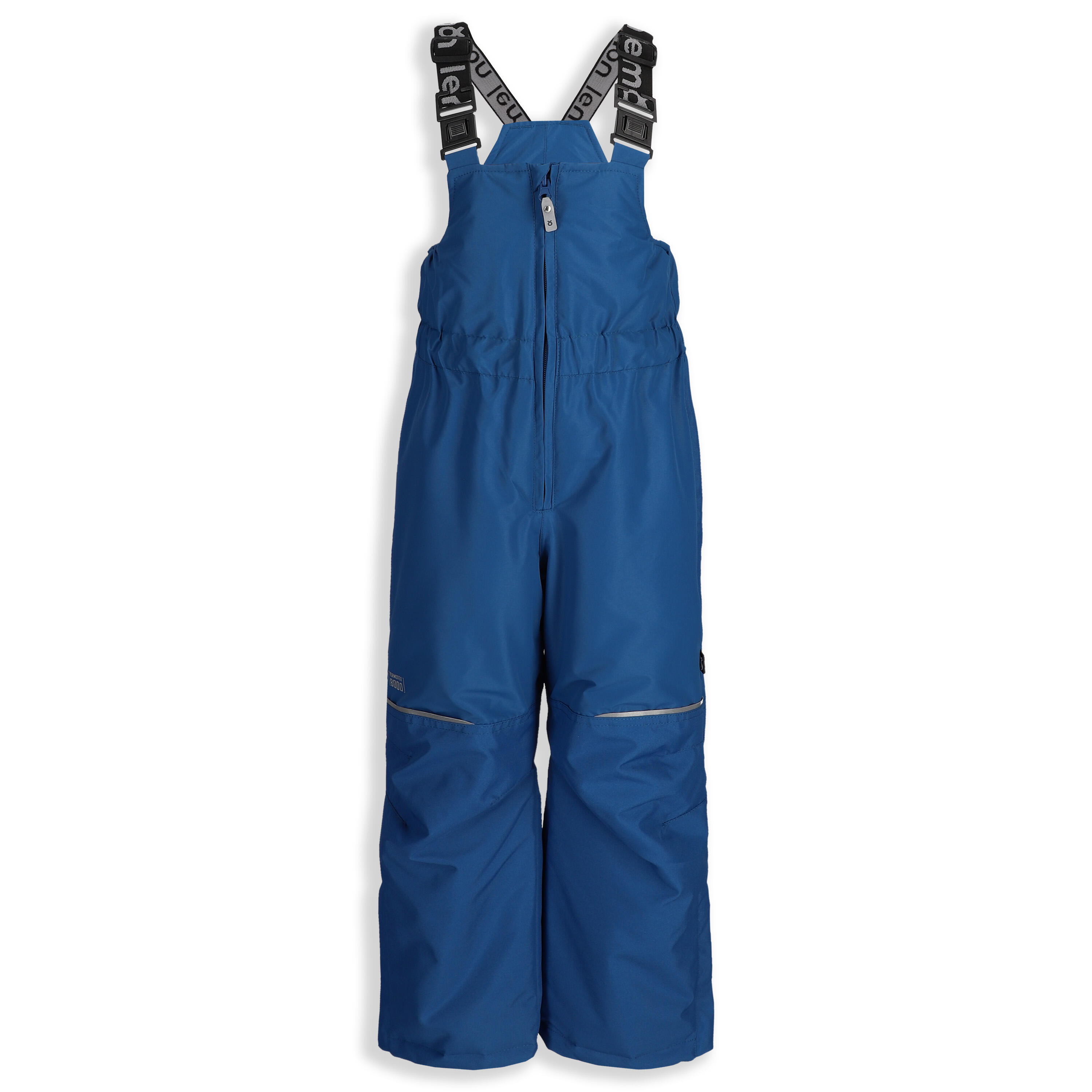 Spodnie narciarskie dziecięce z szelkami ocieplane Lemon Explore ZL5 granatowe