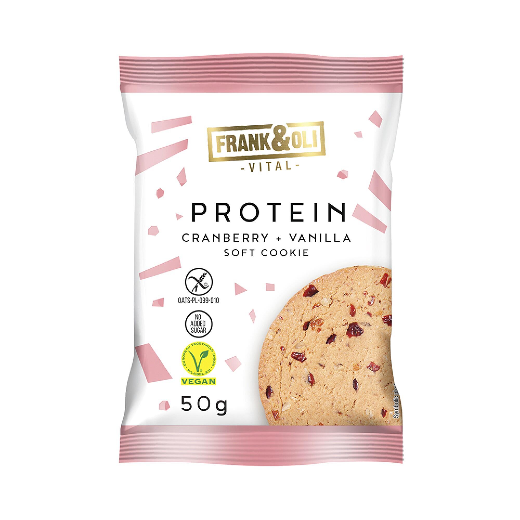 Ciasteczko proteinowe żurawina i wanilia 50 g