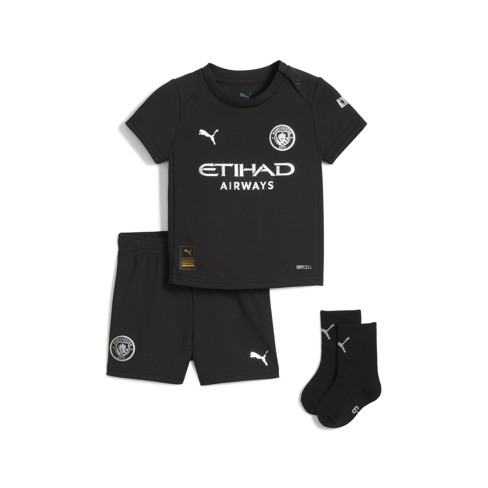 Strój wyjazdowy dla małych dzieci Manchester City 25/26 PUMA