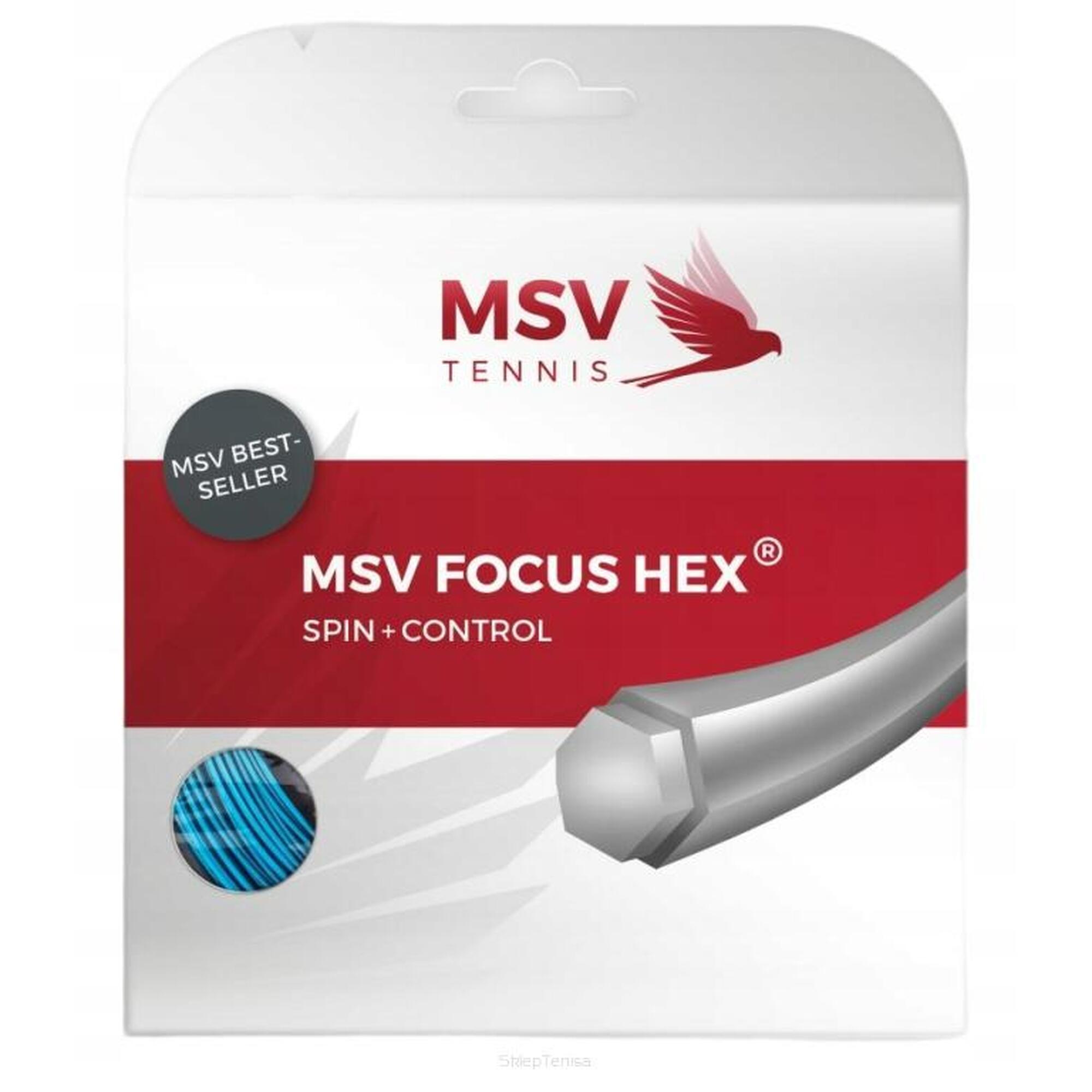Naciąg tenisowy MSV Focus HEX 1.23 niebieski
