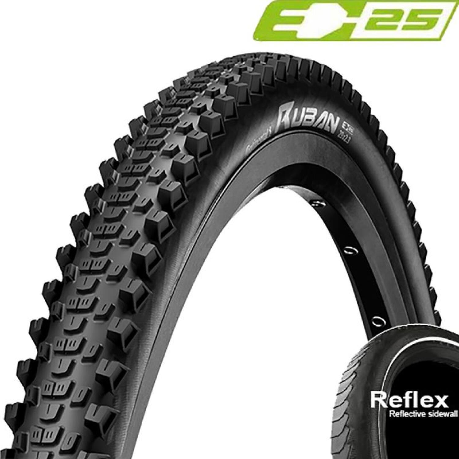 Opona rowerowa Continental Tire Conti Ruban 65-622 czarna/refleksyjna