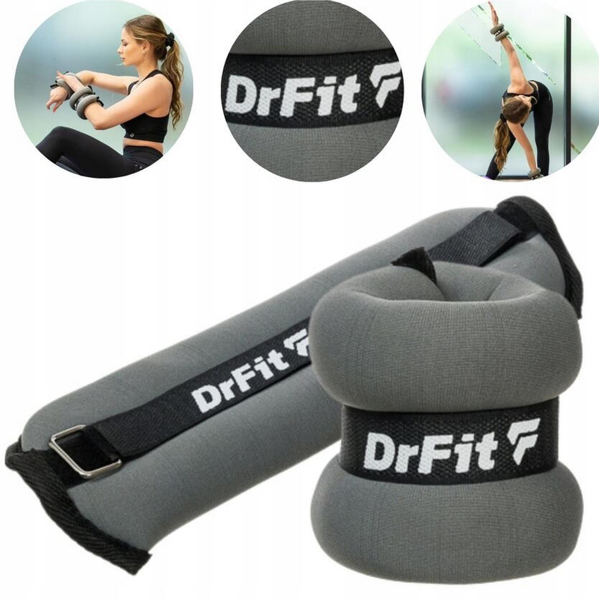 Obciążniki ciężar do ćwiczeń ciężarki do fitnessu na siłownię 0,5 kg para DrFit