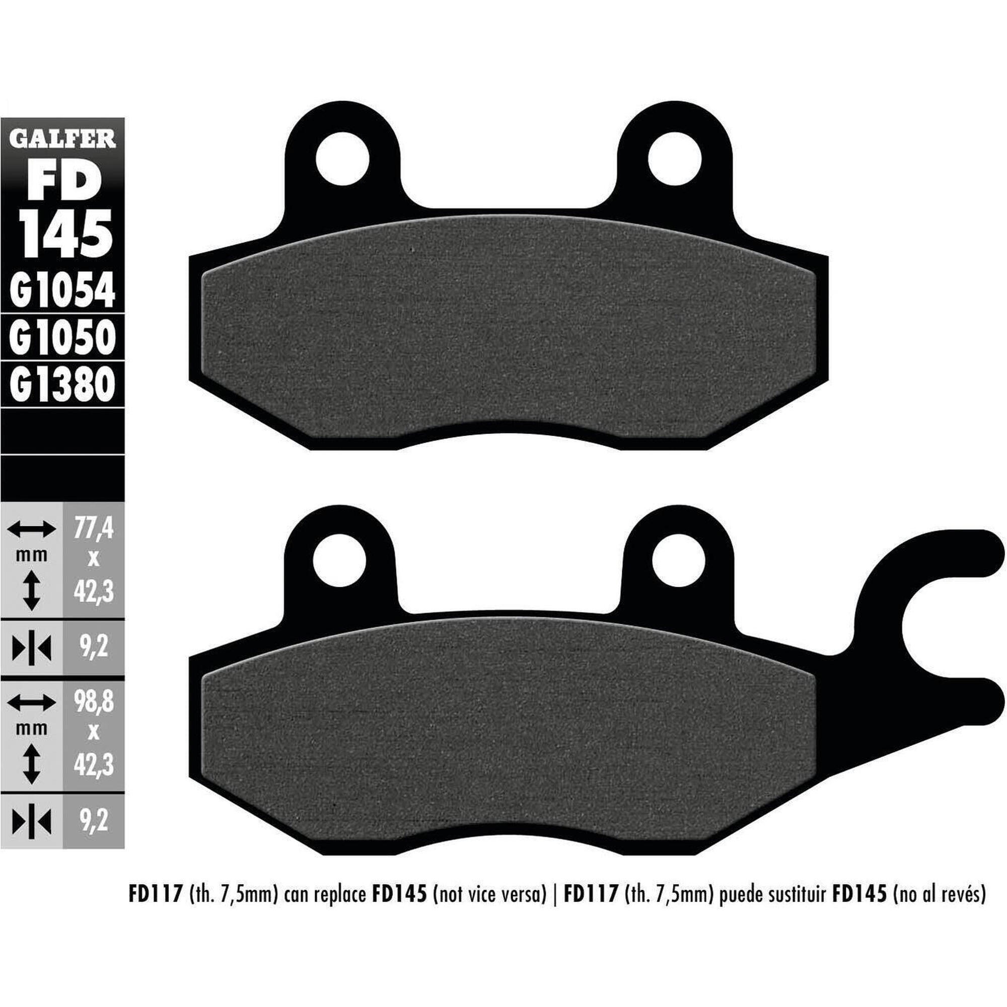 Galfer FD145 G1054 Organic Brake Pads for Urban Cycling
