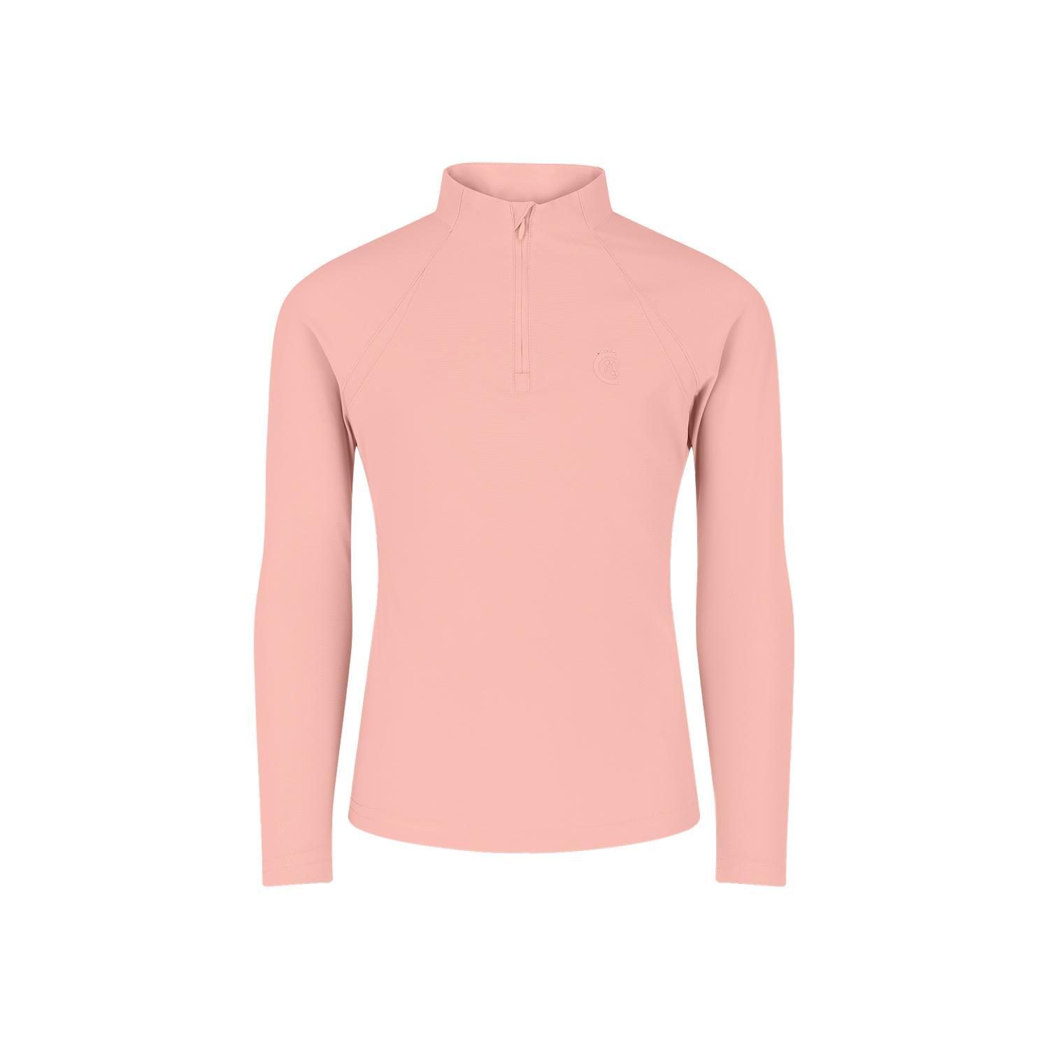 Dziewczęca koszulka polo z długim rękawem do jazdy konnej Kentucky Madrid