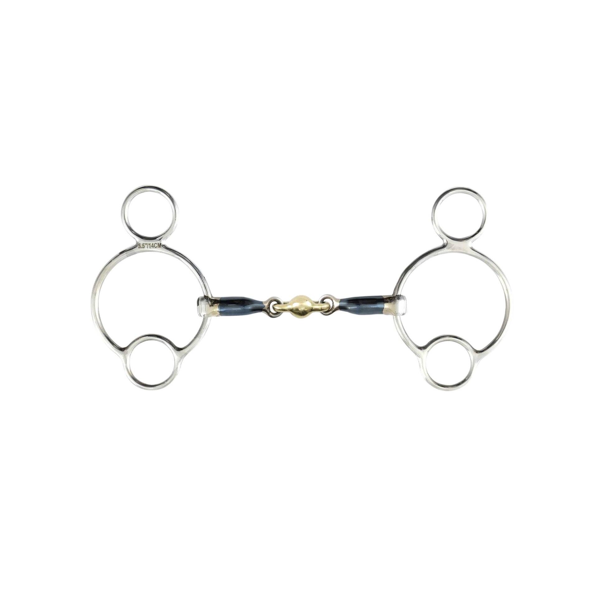 Wędzidło Pessoa dla koni z podwójnym łamaniem Premier Equine