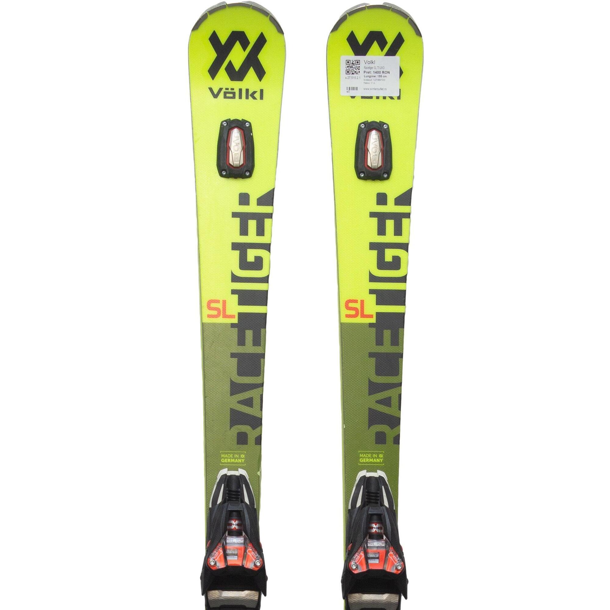 Second Life- Narty VOLKL Racetiger SL TI UVO, 155 cm- Stan bardzo dobry