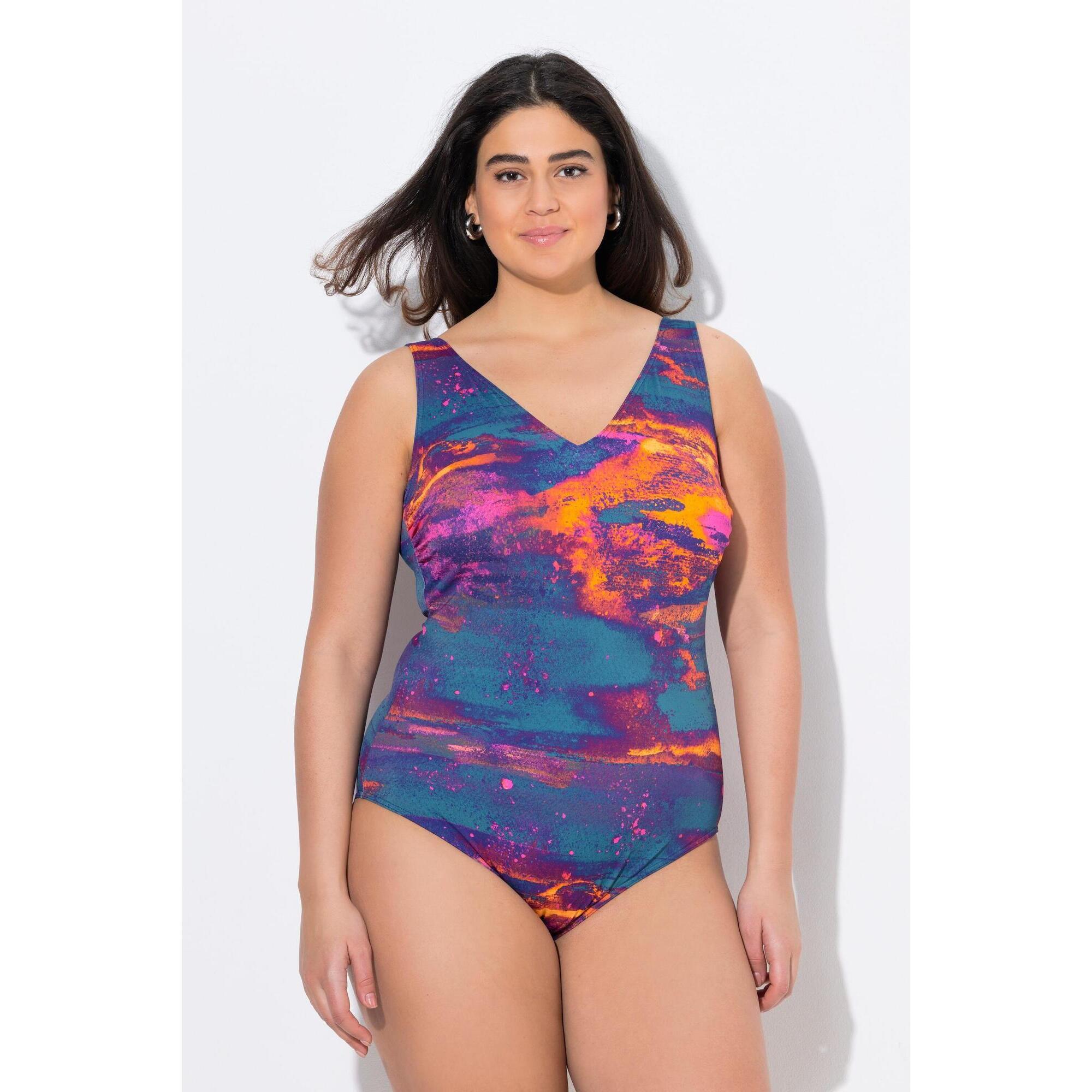 Damski Strój kąpielowy bez miękkich miseczek dekolt w serek z recyklingu