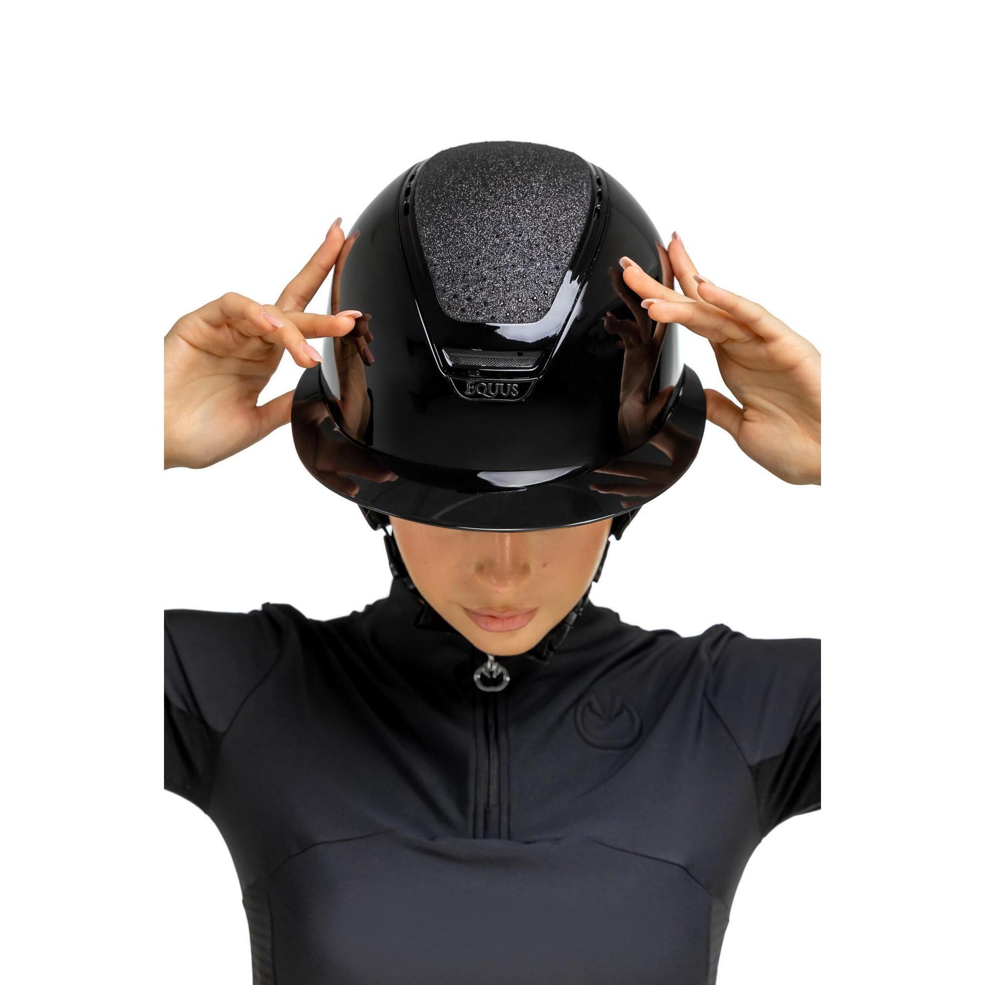 Kask jeździecki Diamond Touch szeroki daszek