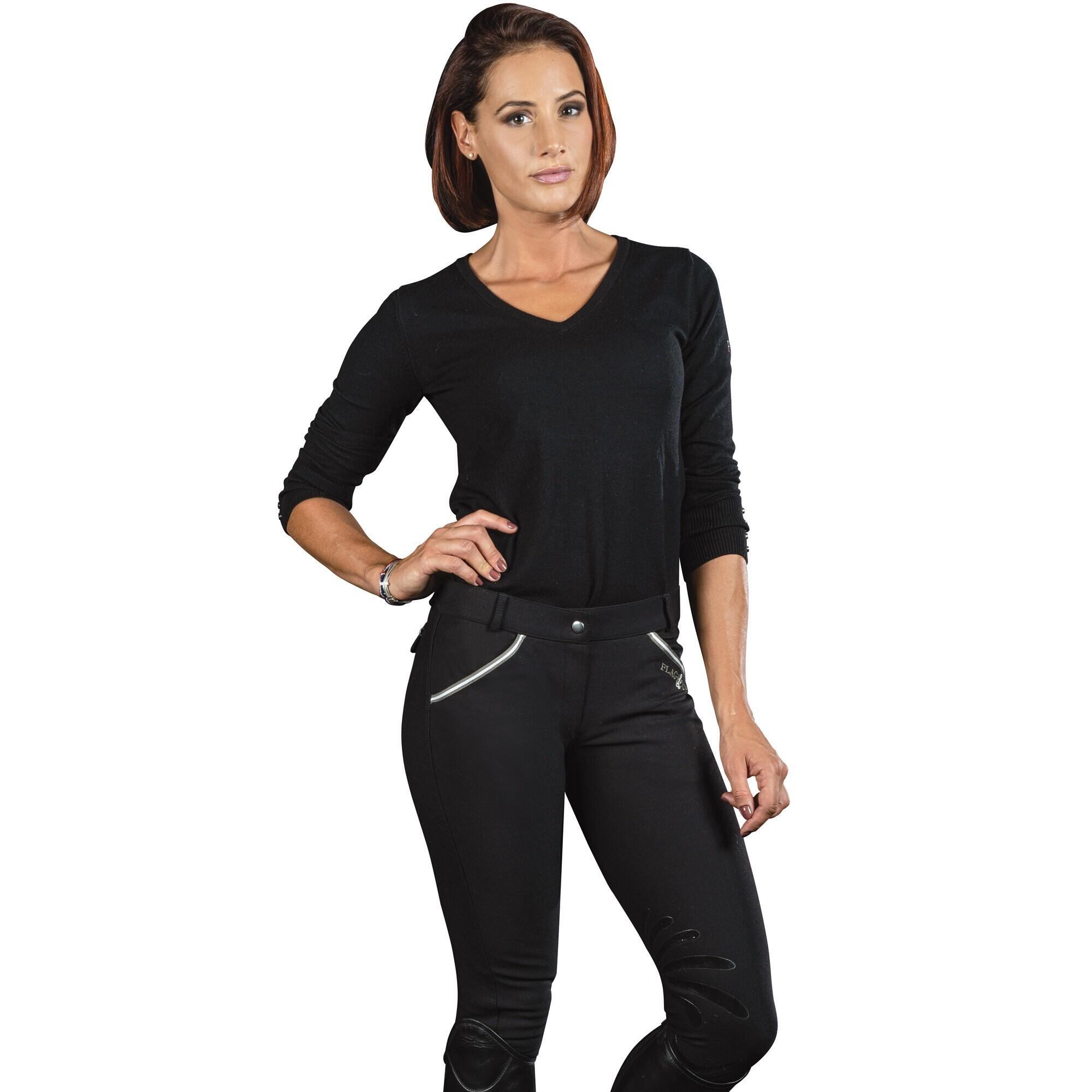 Damskie spodnie do jazdy konnej Flags&Cup Cayenne