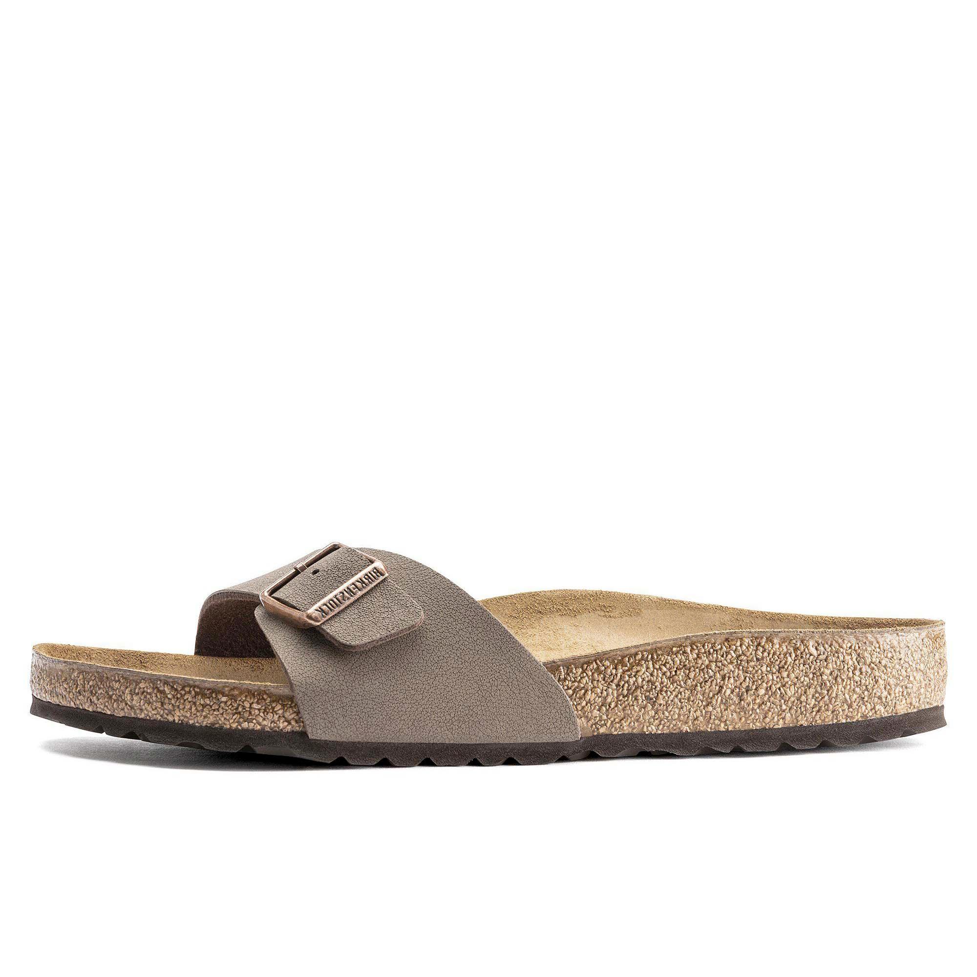 Brązowe Kapcie Birkenstock Madrid Damskie