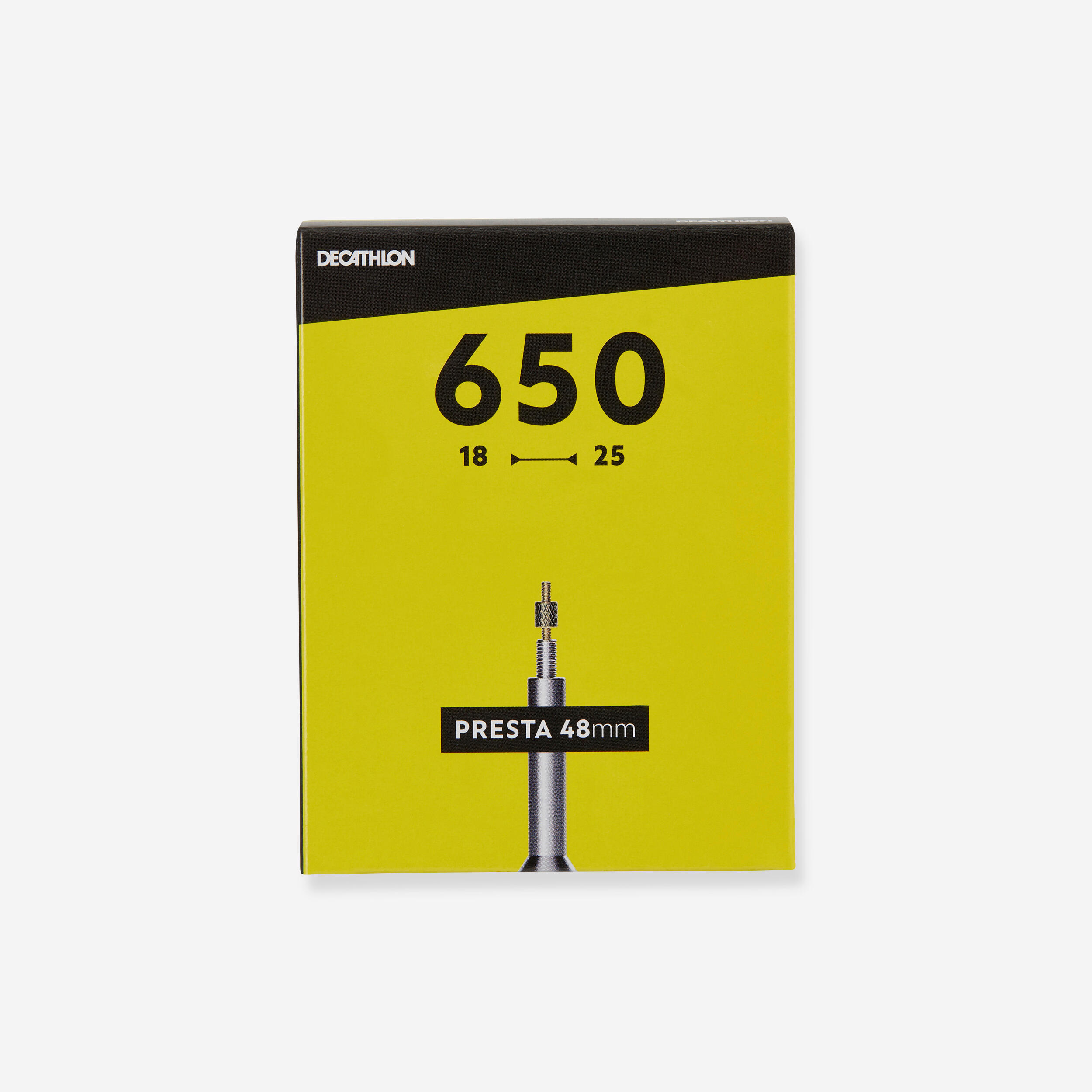 Dętka rowerowa B'twin 650x18/25 wentyl Presta 48 mm