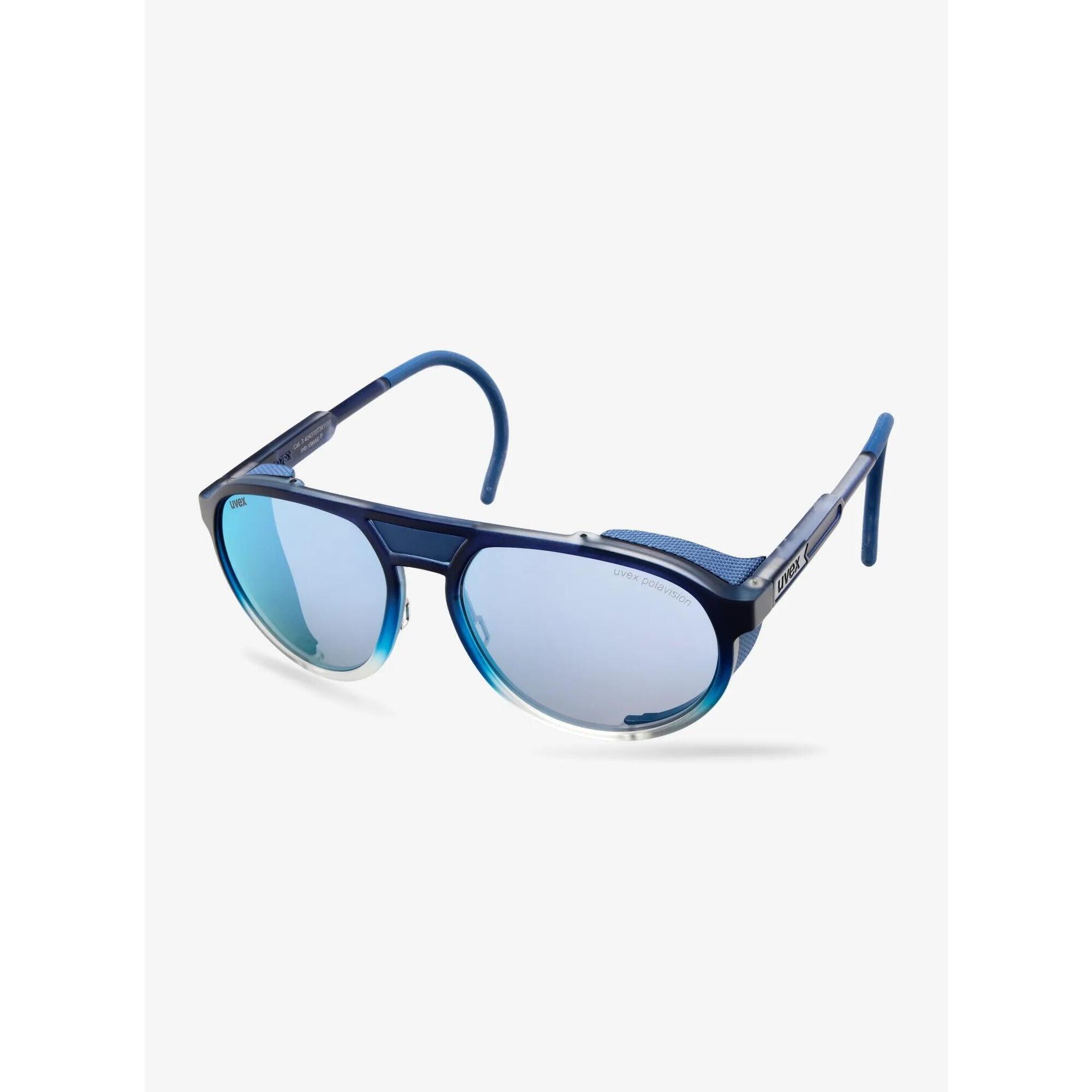 Okulary górskie Uvex MTN Classic P - blue matt fade/mirror blue