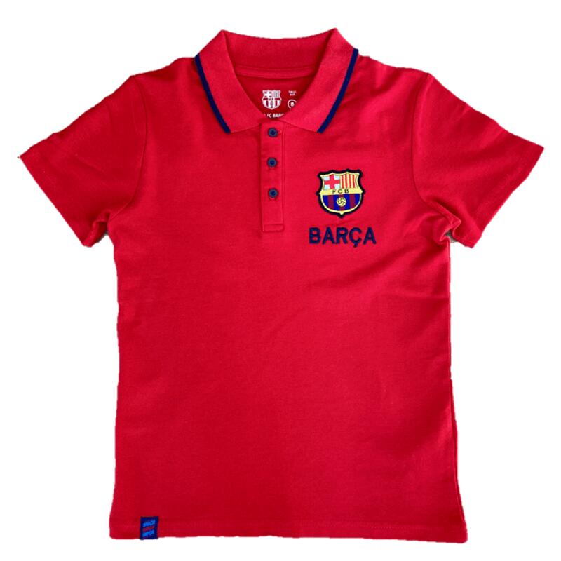 Koszulka z kołnierzykiem dziecięca Barcelona