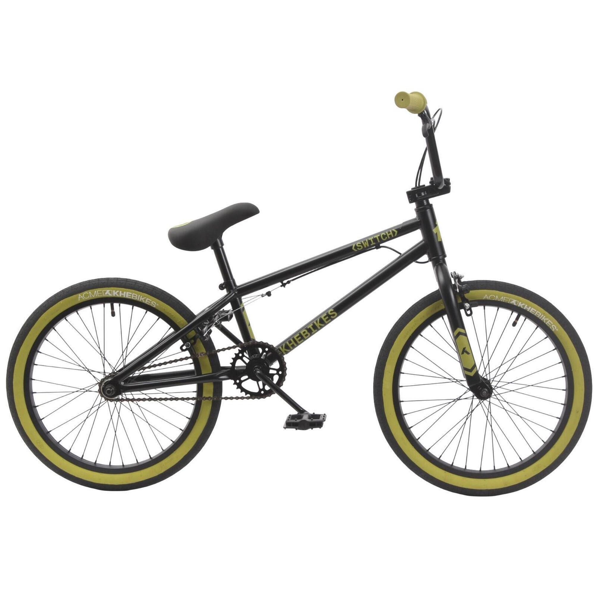 BMX rower dziecięcy SWITCH czarny 20 cali 11,3 kg