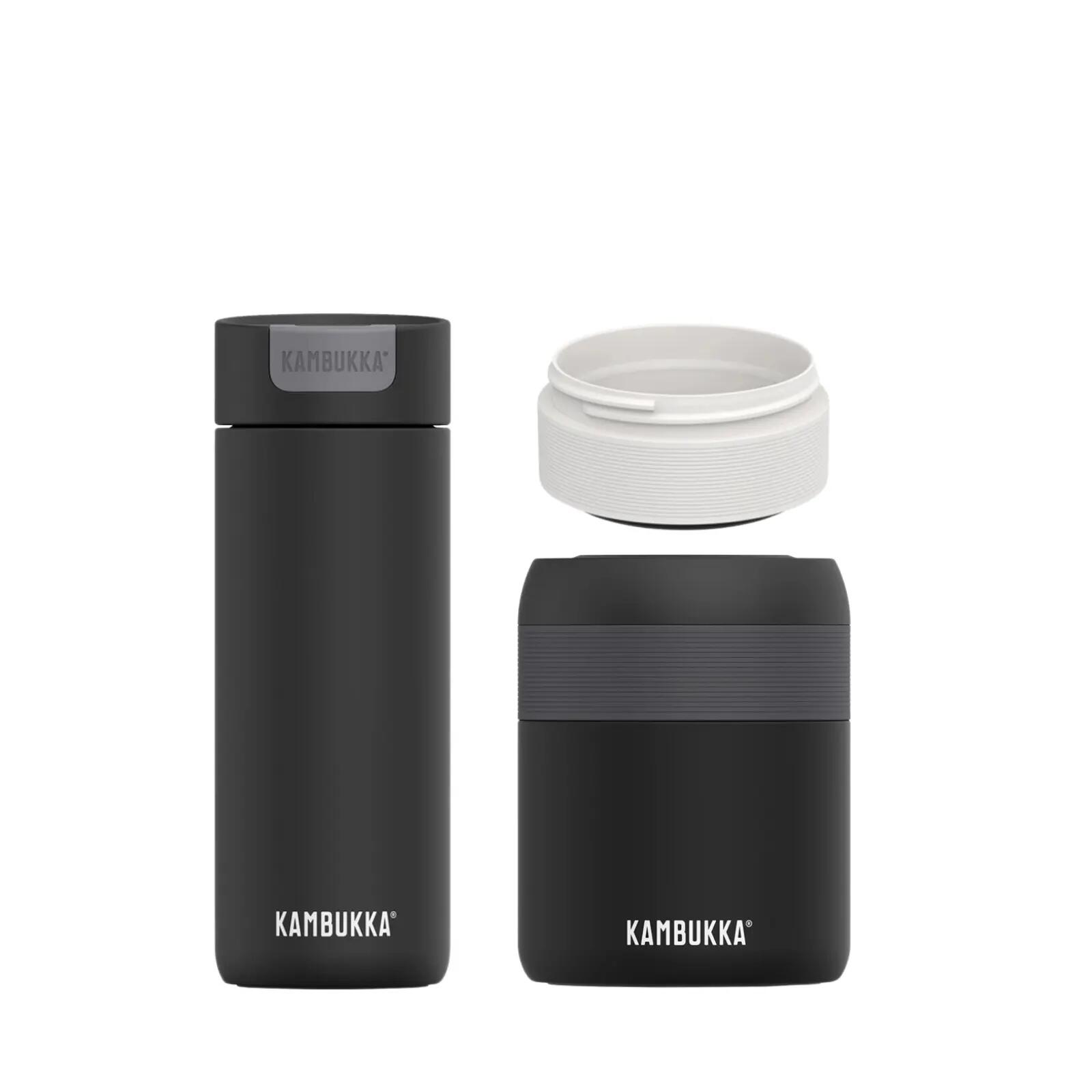 Kambukka Kubek termiczny 500ml + lunchbox 600ml + przegroda 75ml Zestaw obiadowy