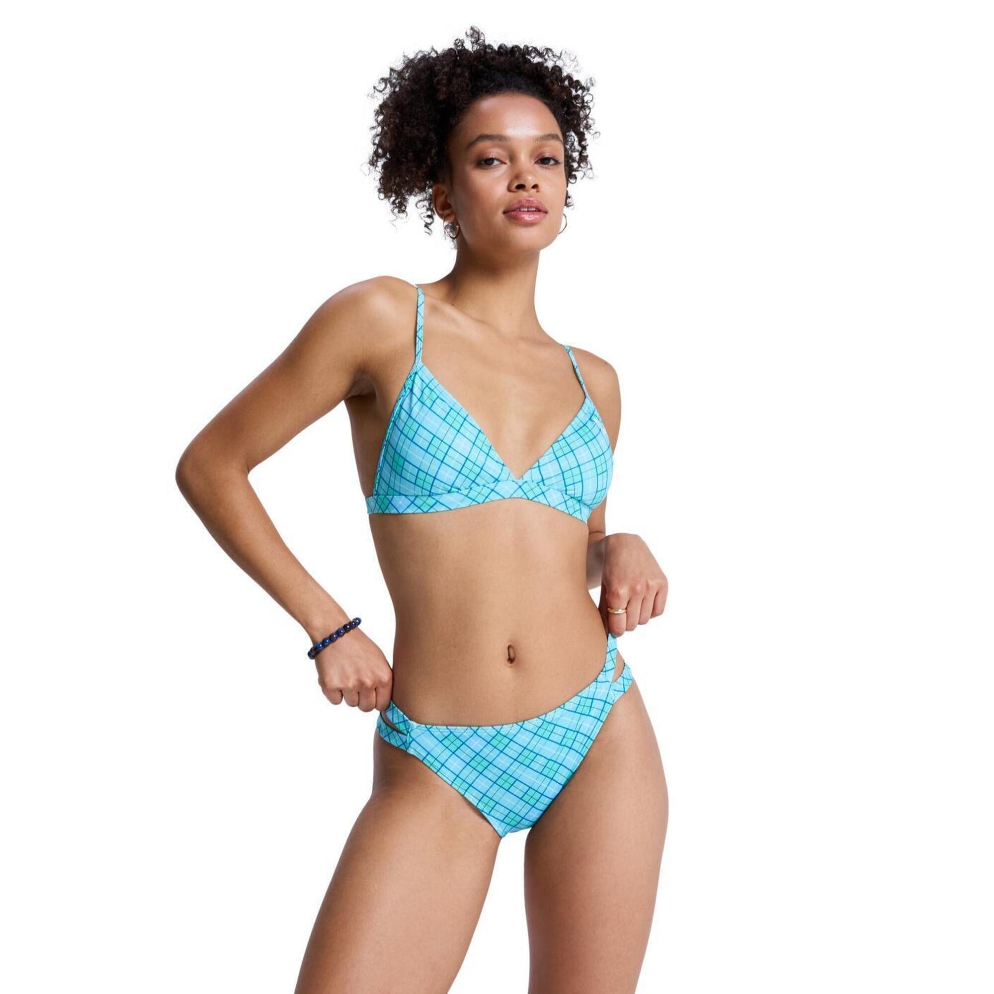 Zestaw trójkątny bikini dla Kobiety PRINTED ESSENTIALS Zielony