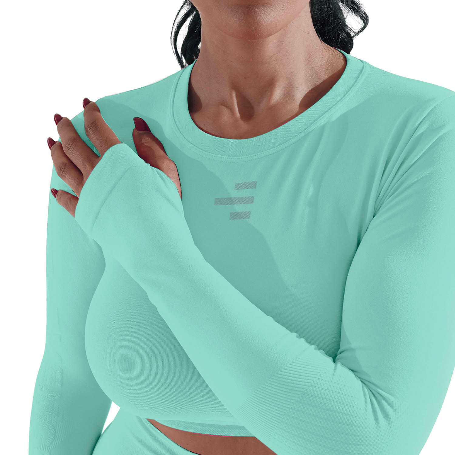 Damska koszulka techniczna z długim rękawem do wszystkich ćwiczeń na siłowni