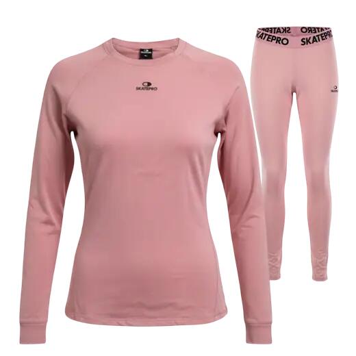Sporty zimowe Bielizna unisex SkatePro Stretch Bielizna Zestaw - M - Różowy