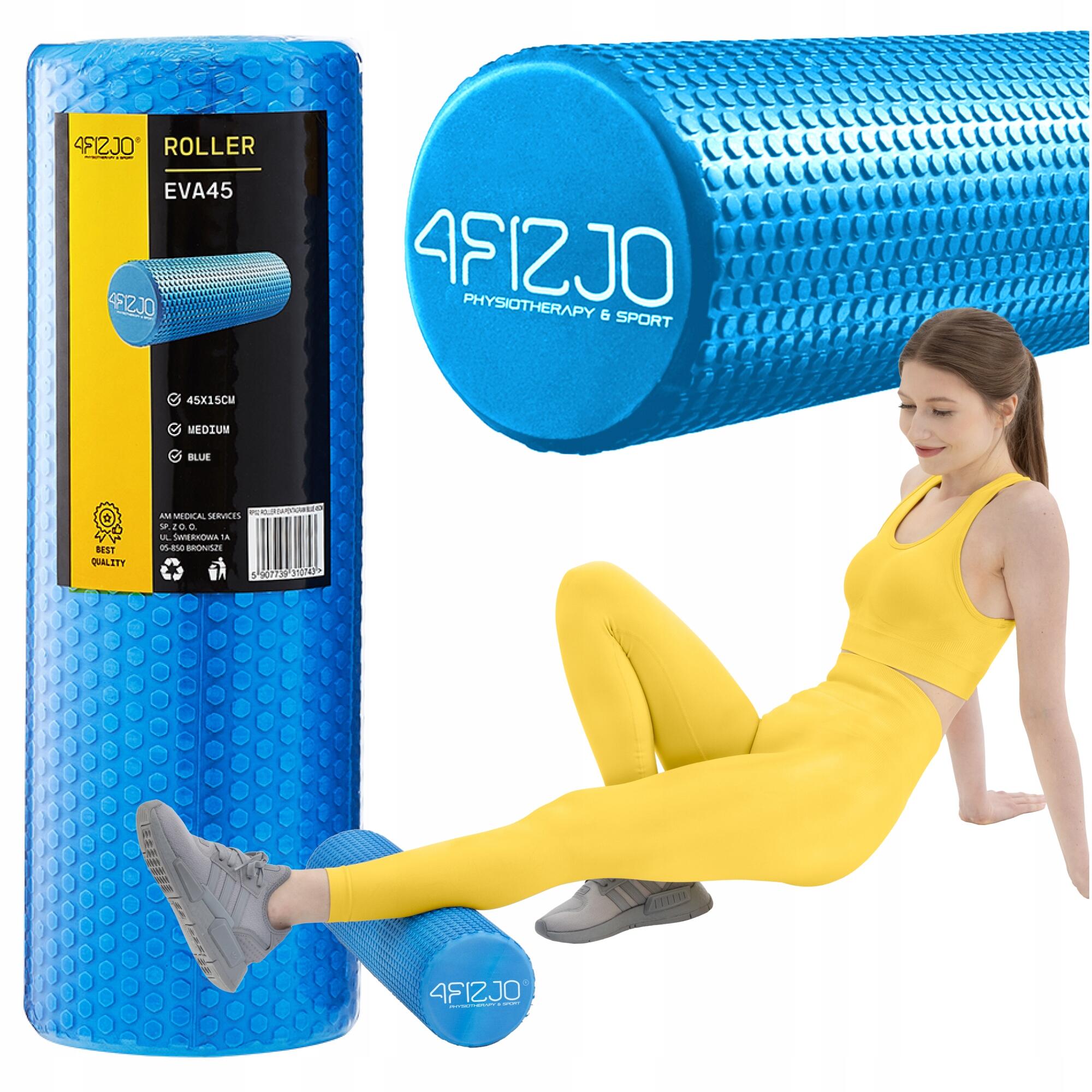 Roller do masażu z kolcami 4FIZJO CARE+ 45 cm