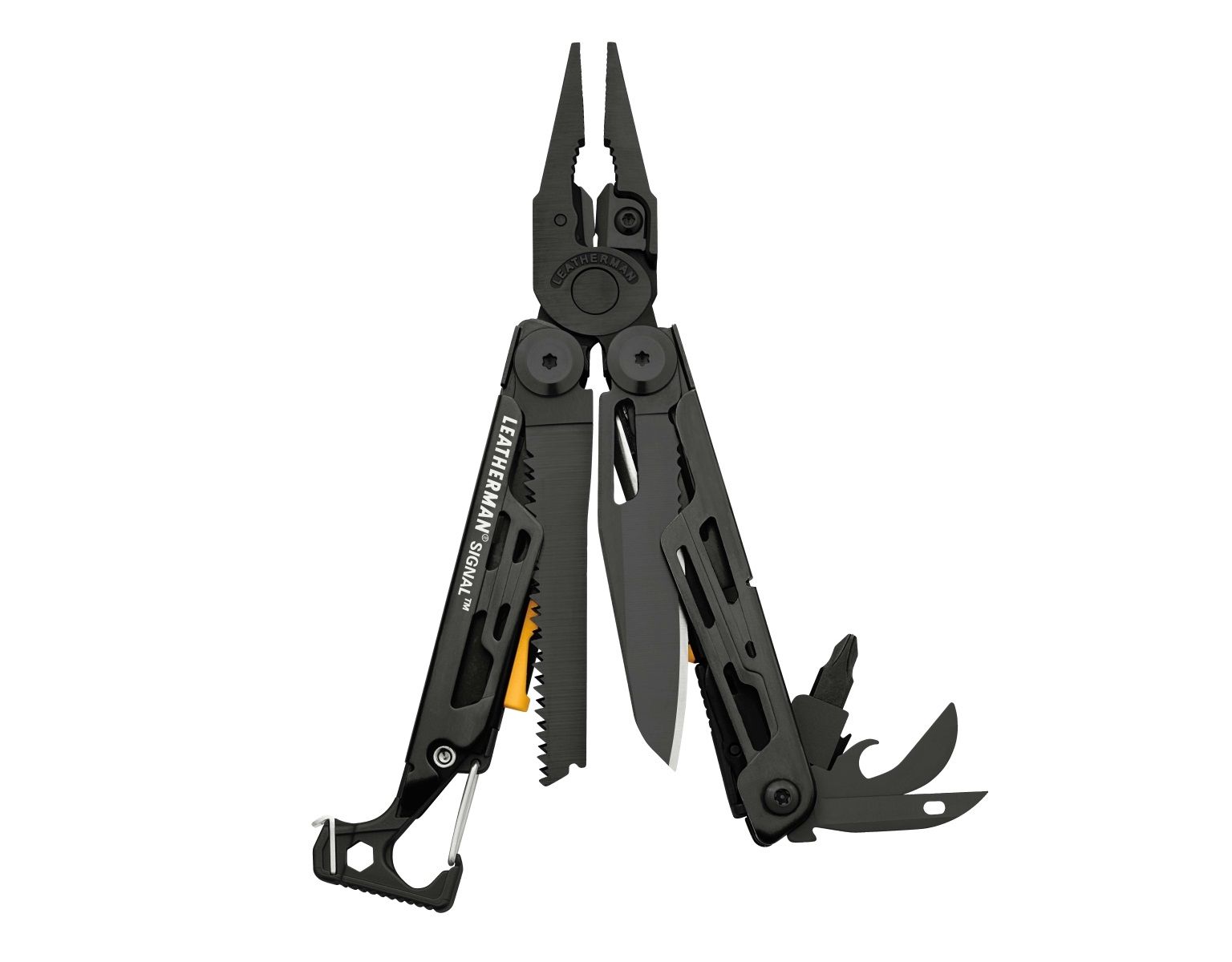 Multitool Leatherman Signal Black - 19 narzędzi, dł. 114,3mm (832586)