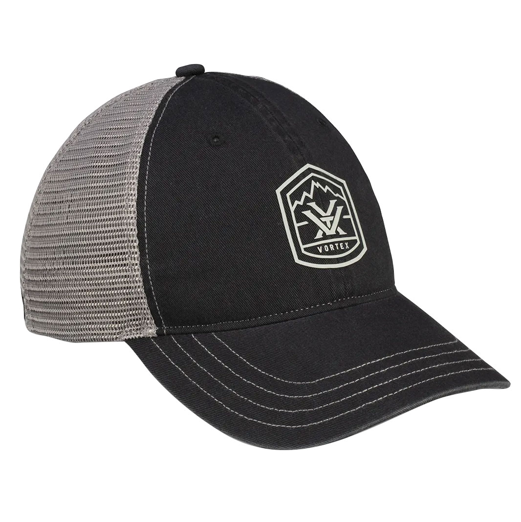Czapka z daszkiem męska Vortex Ascent Unstructured czarno-szara (186-523)