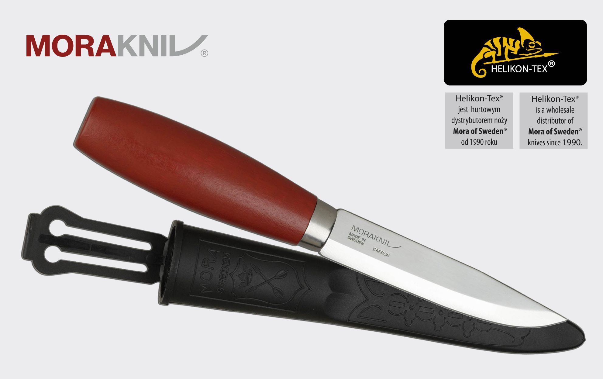 Nóż Morakniv Classic No 2/0 Carbon Steel Czerwona Ochra