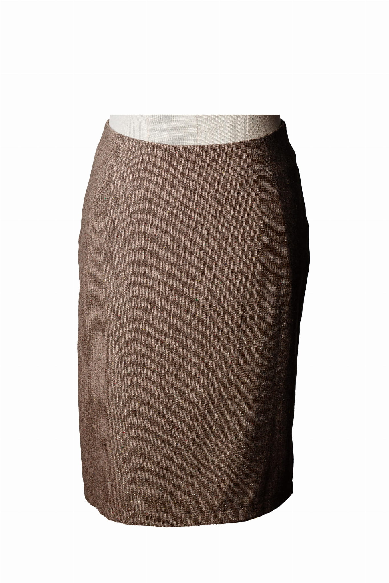 Klasyczna ołówkowa spódnica ze srebrną nitką PLUS SIZE JESIEŃ ZIMA