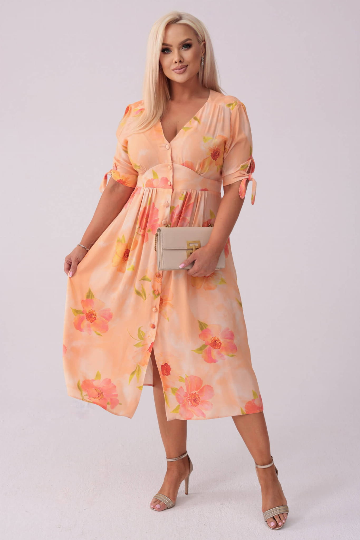 Elegancka sukienka Elise na wesele PLUS SIZE OVERSIZE XXL