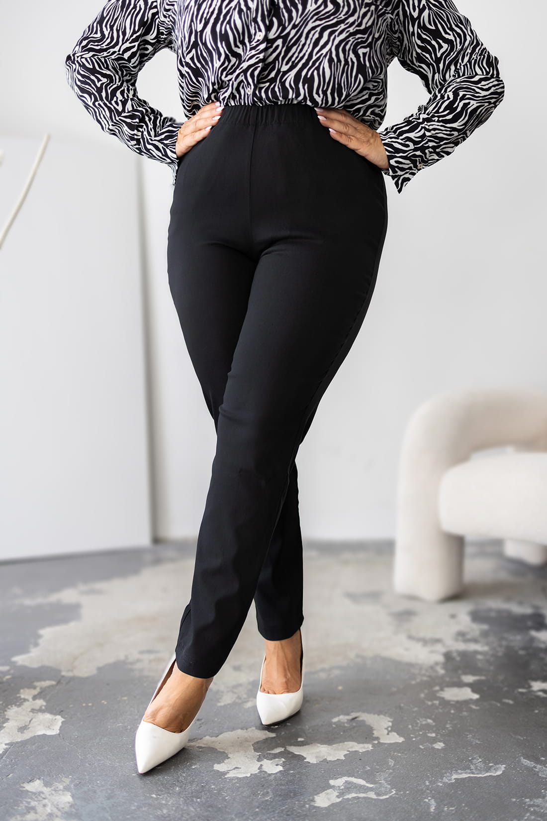 Czarne spodnie Alex PLUS SIZE XXL