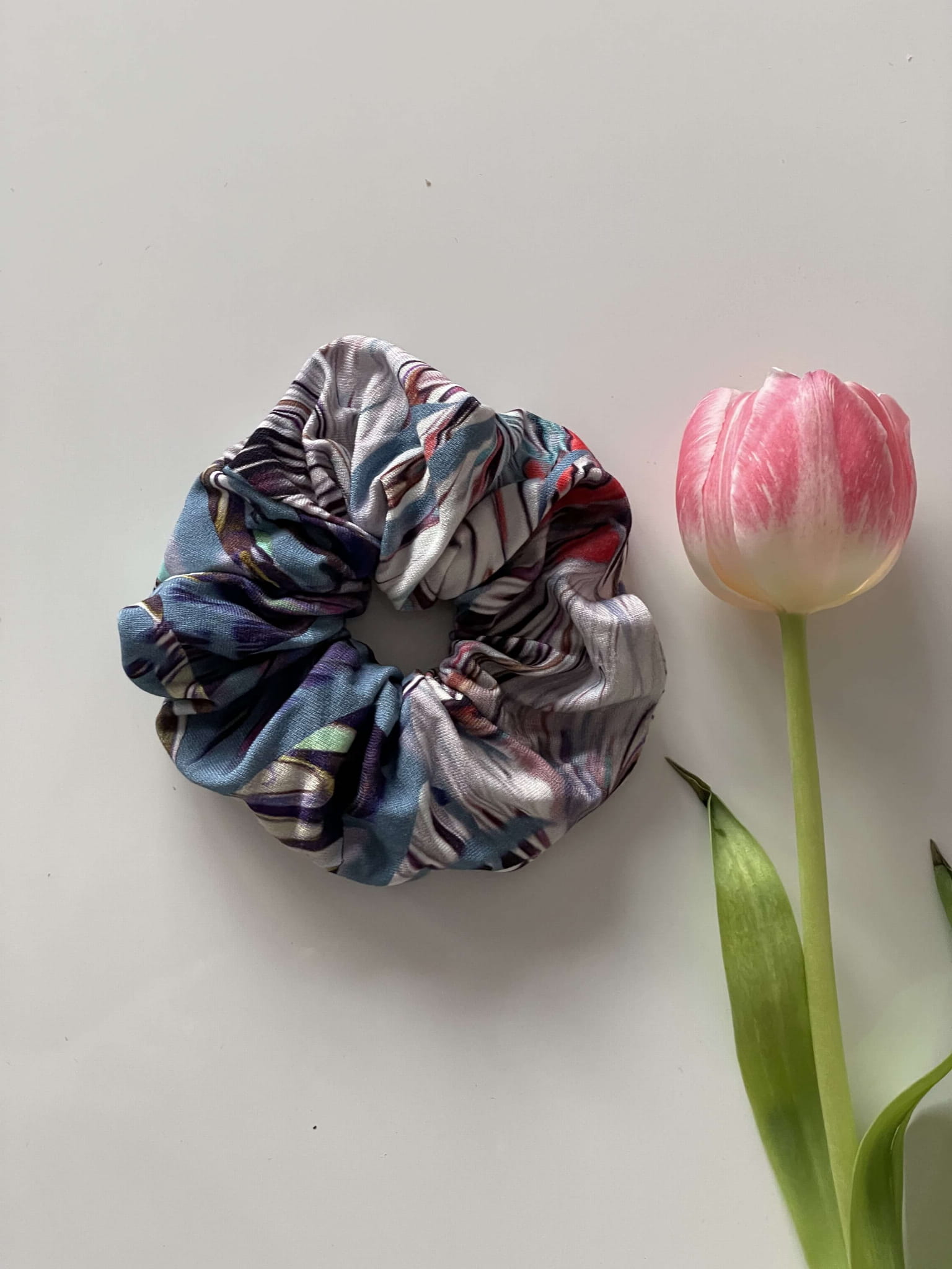 Kolorowa gumka do włosów XXL OVERSIZE WIOSNA