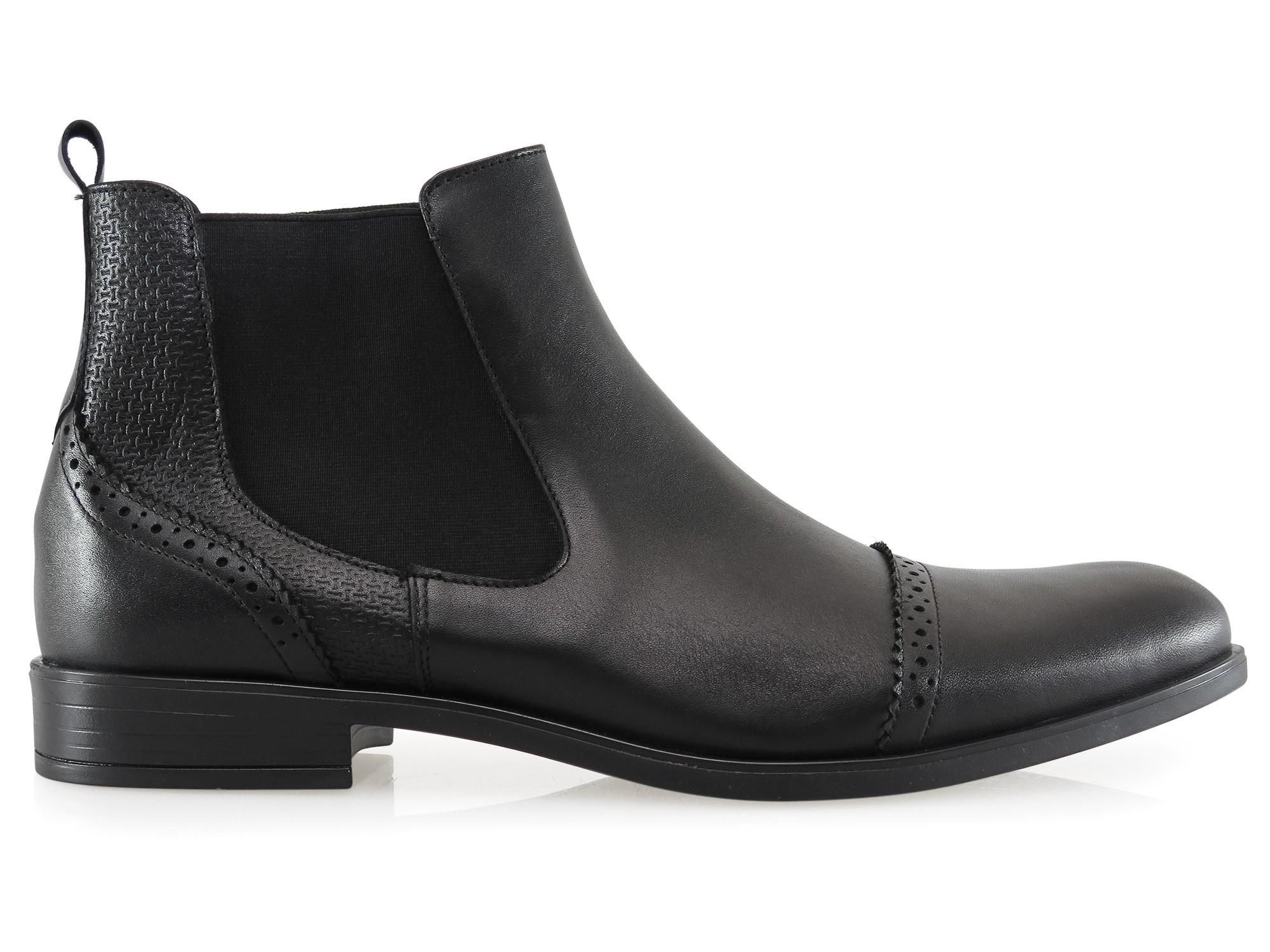 Czarne męskie buty zimowe - sztyblety BZ16