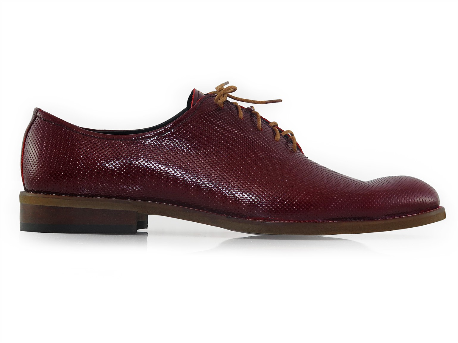 Unikatowe bordowe wiedenki/oxfordy T207