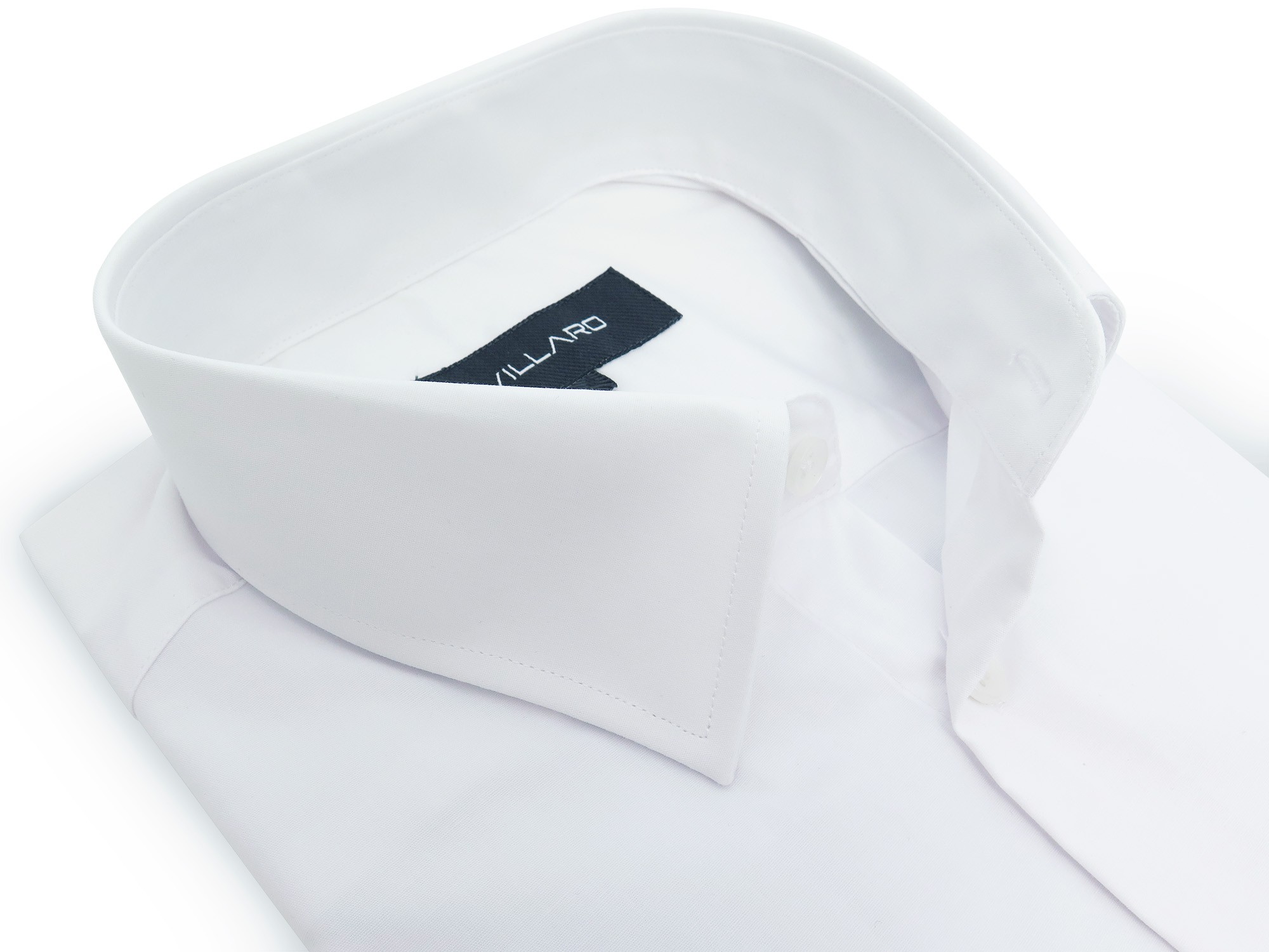 Biała elastyczna koszula męska z długim rękawem Villaro L01