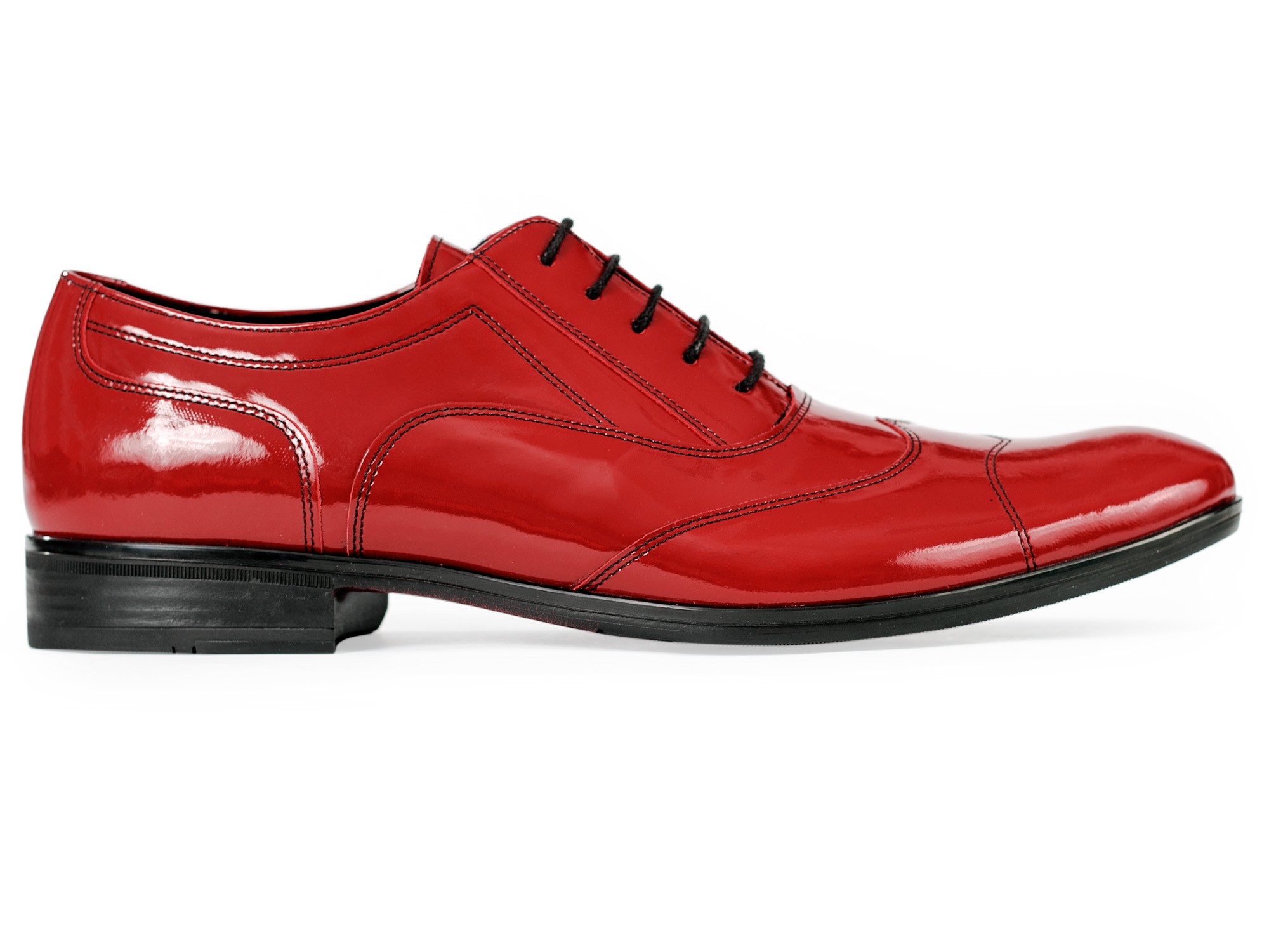 Czerwone lakierki męskie - Austerity Modini T19