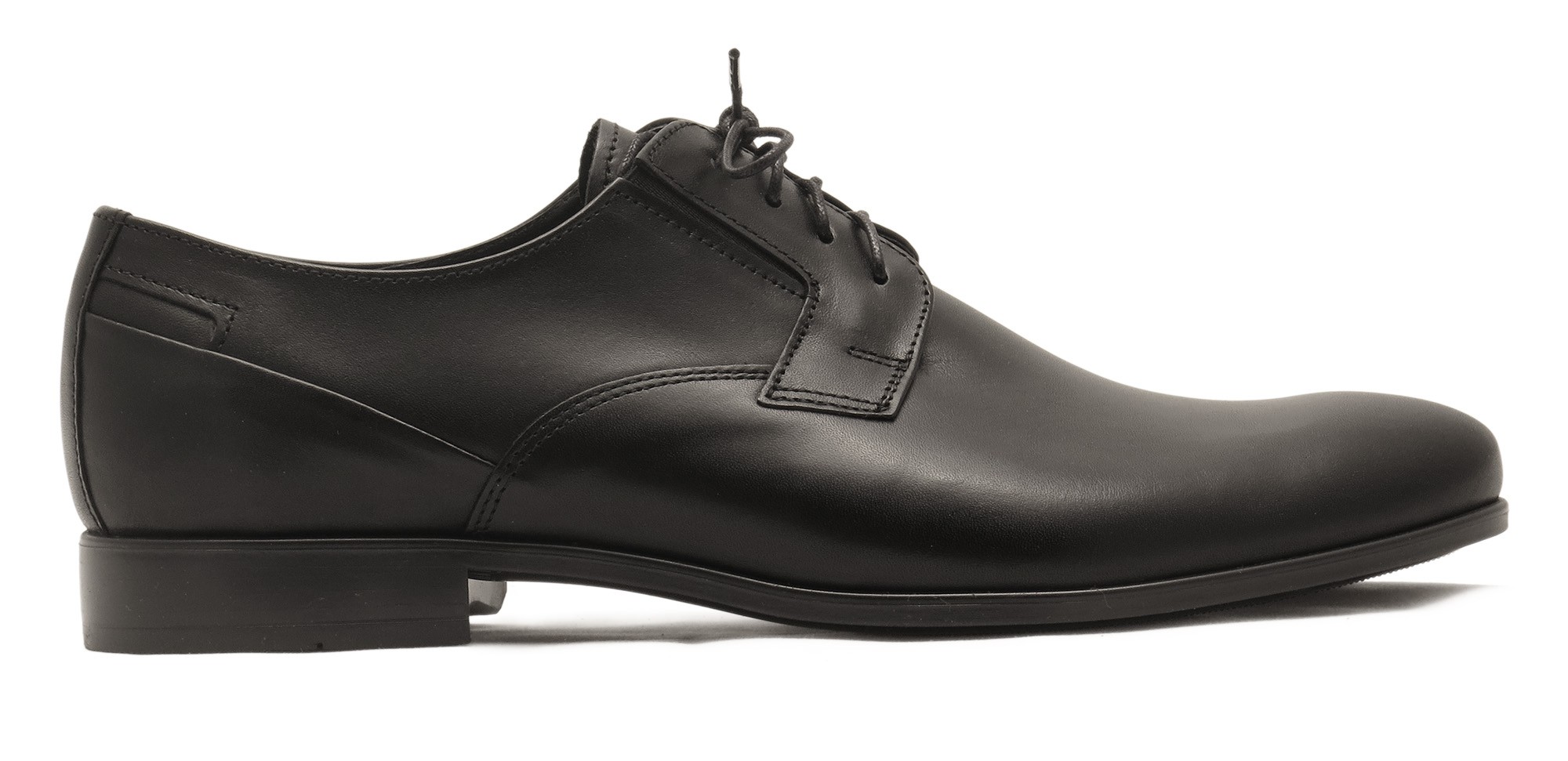 Wygodne czarne eleganckie buty męskie T33