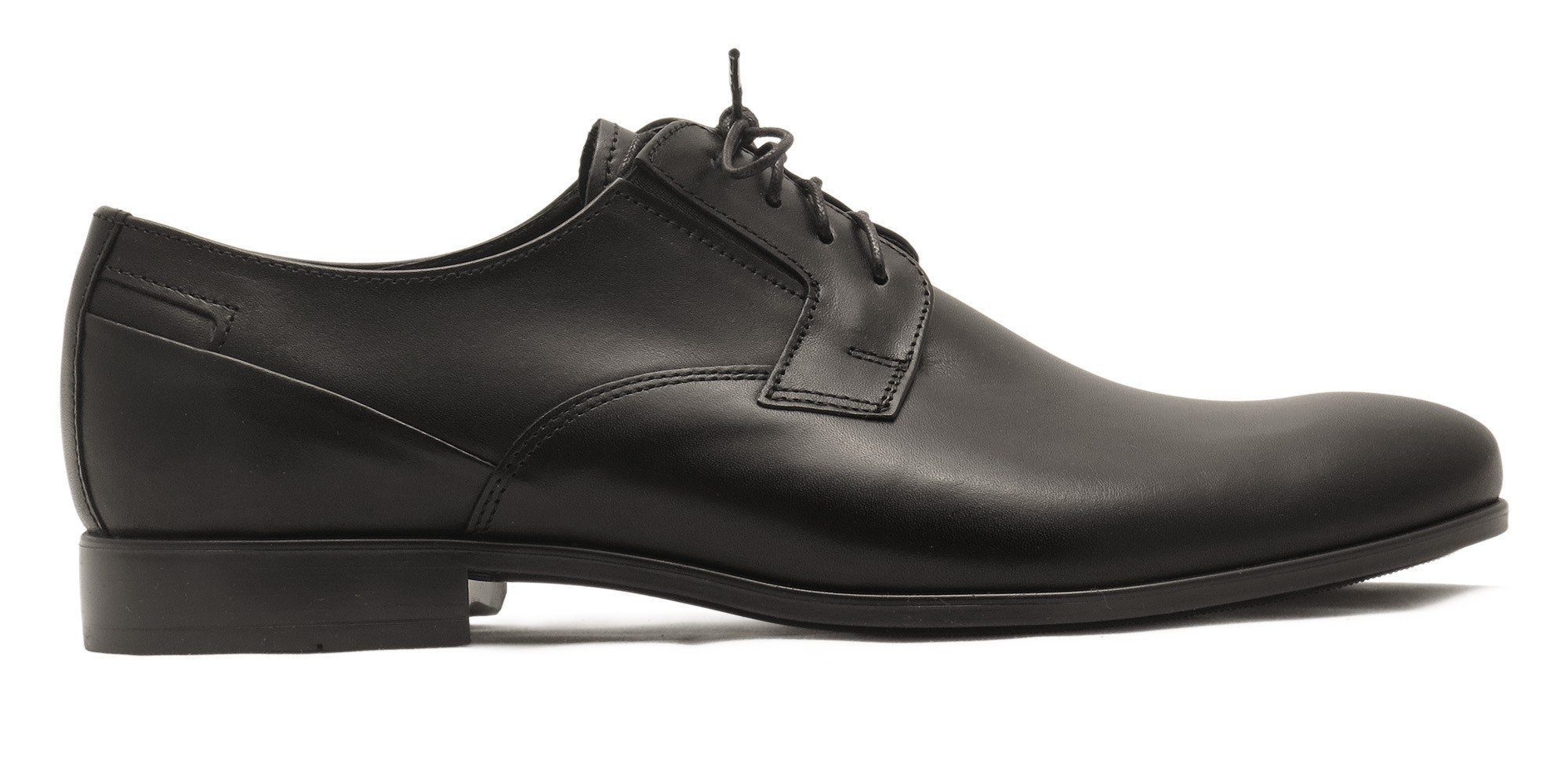 Wygodne czarne eleganckie buty męskie T33