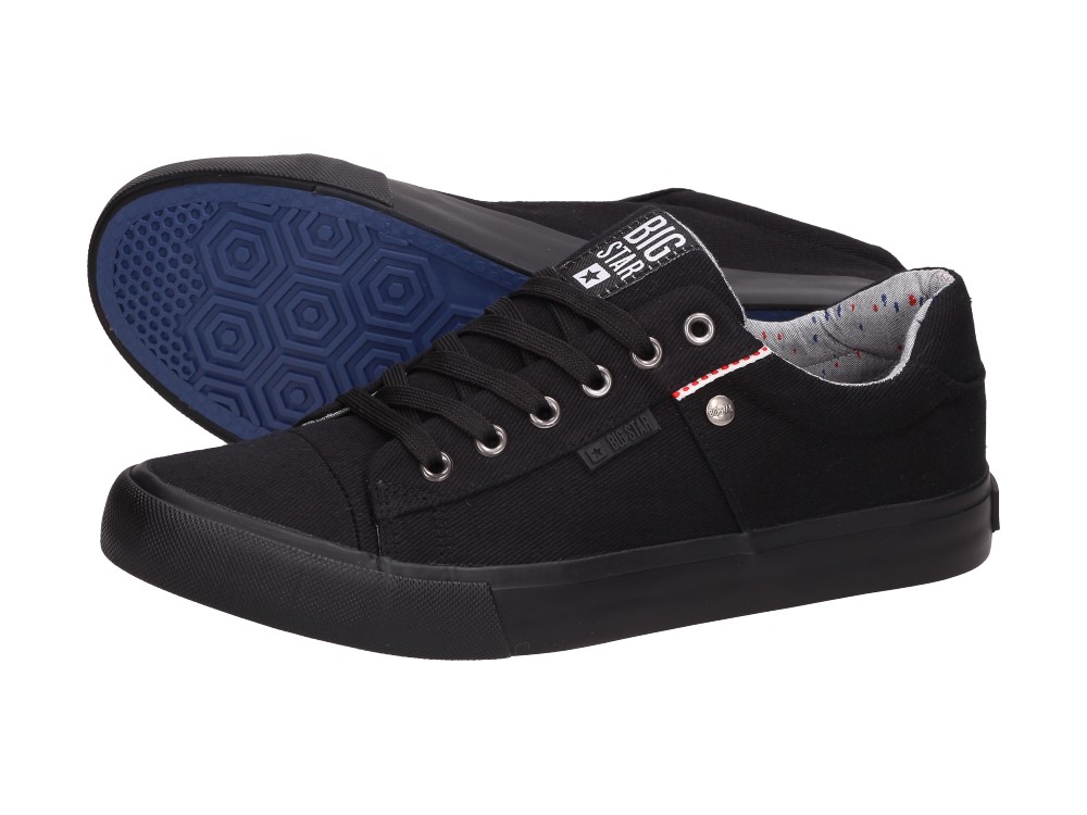 Czarne tenisówki męskie BIG STAR AA174096