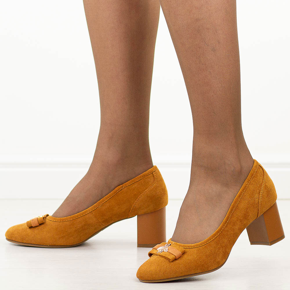 Czółenka damskie M.Daszyński Sa173-5 Camel