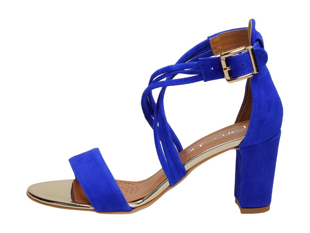 Chabrowe sandały damskie PRESTIGE 2071 SKÓRA