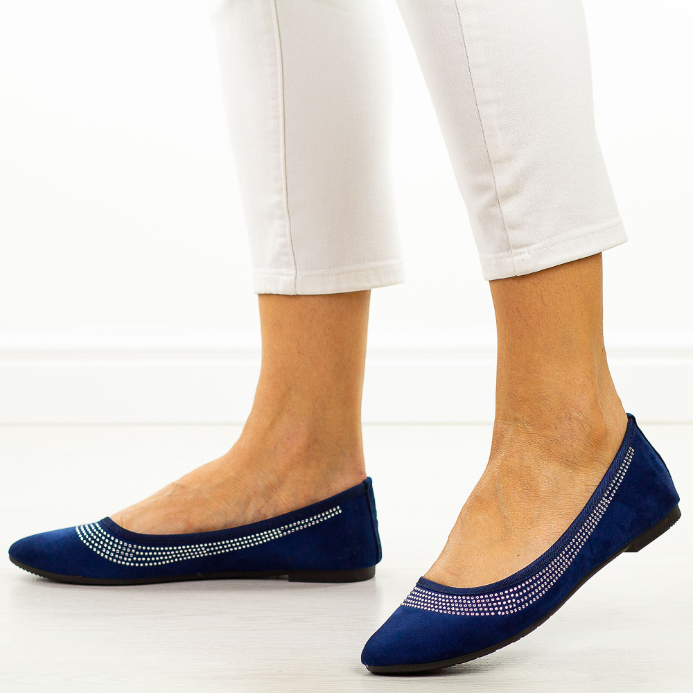 Granatowe baleriny damskie Sabatina Zh20-5