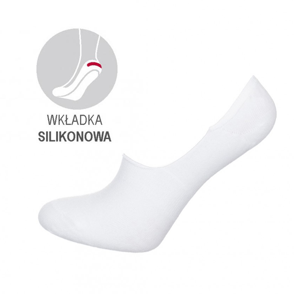 Białe mikrostopki bawełniane damskie (model 784)