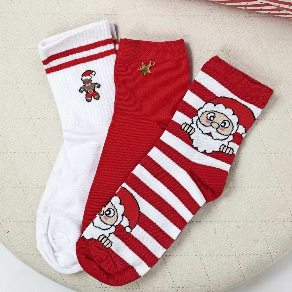 Zestaw na prezent damski - 3 pary skarpetek 1085