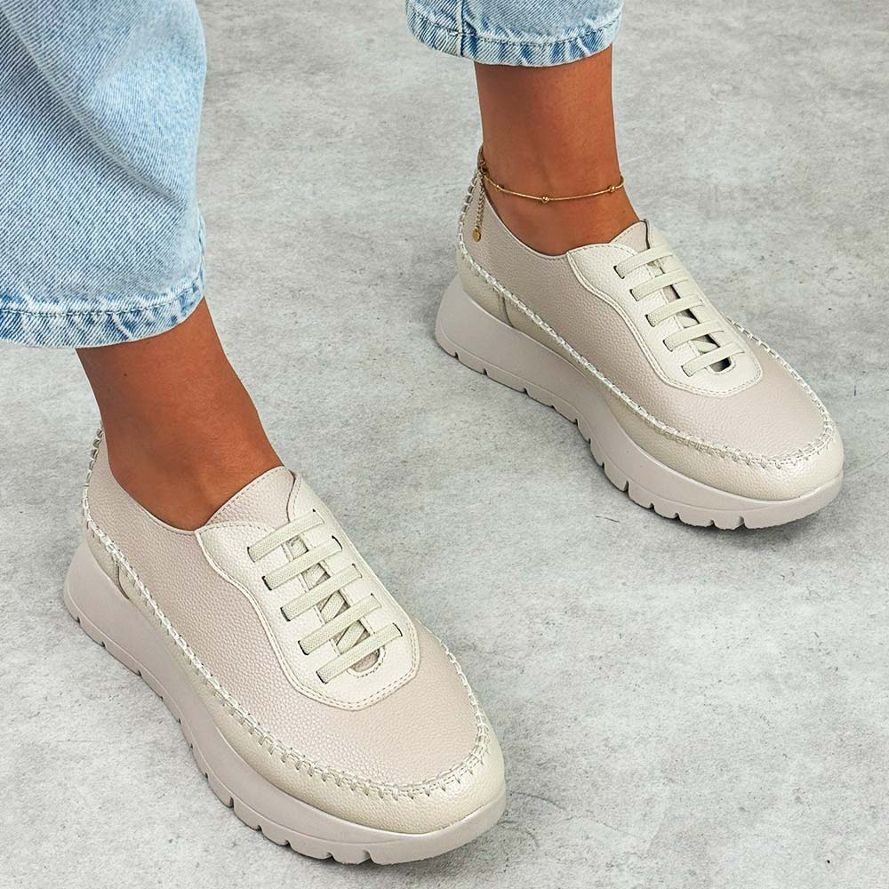 Beżowe półbuty damskie Potocki 12732