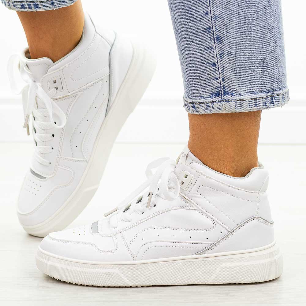 Białe sportowe buty damskie Vinceza 8786 Wt