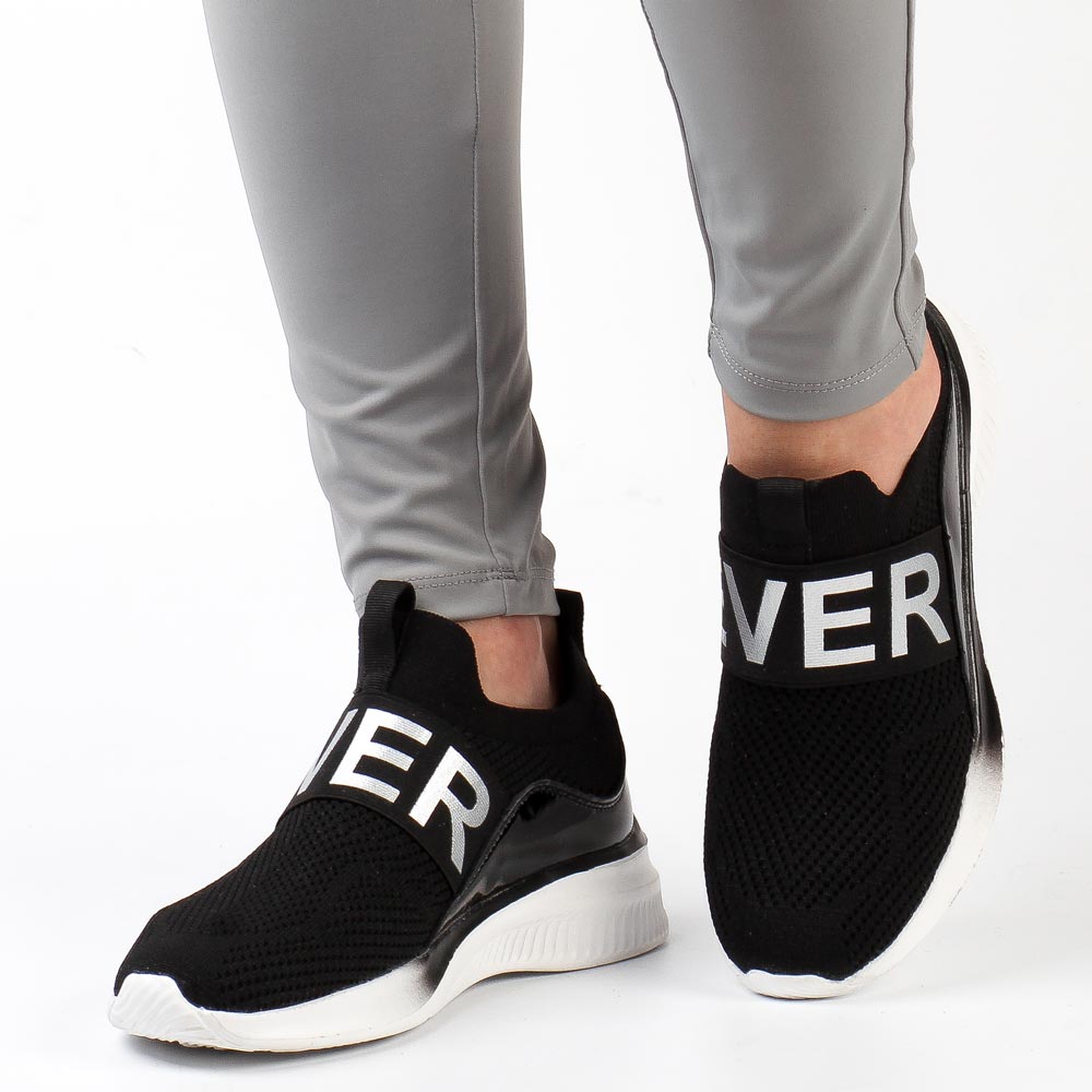 Czarne sneakersy damskie Vinceza 8774