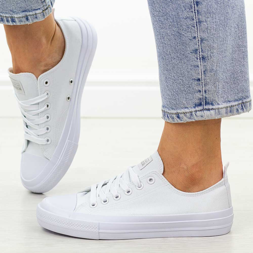 Białe trampki damskie American Club Lh102