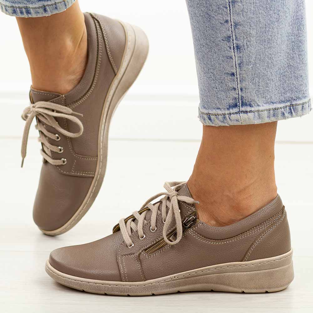 Cappucciono skórzane Polskie półbuty damskie Gregors 1152