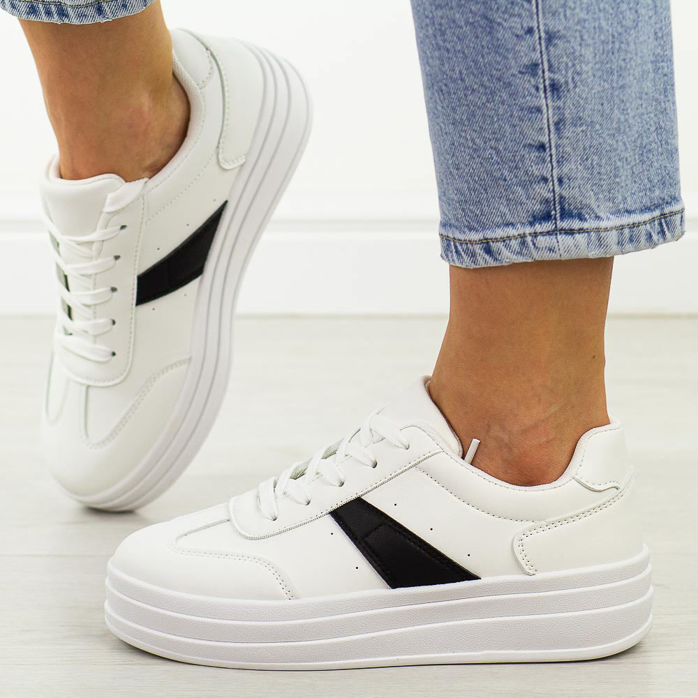 Białe sneakersy damskie Jezzi News 9088